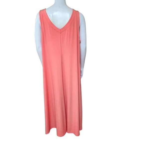Chico's Orange Sleeveless Maxi Dress (3) - Picture 4 of 5